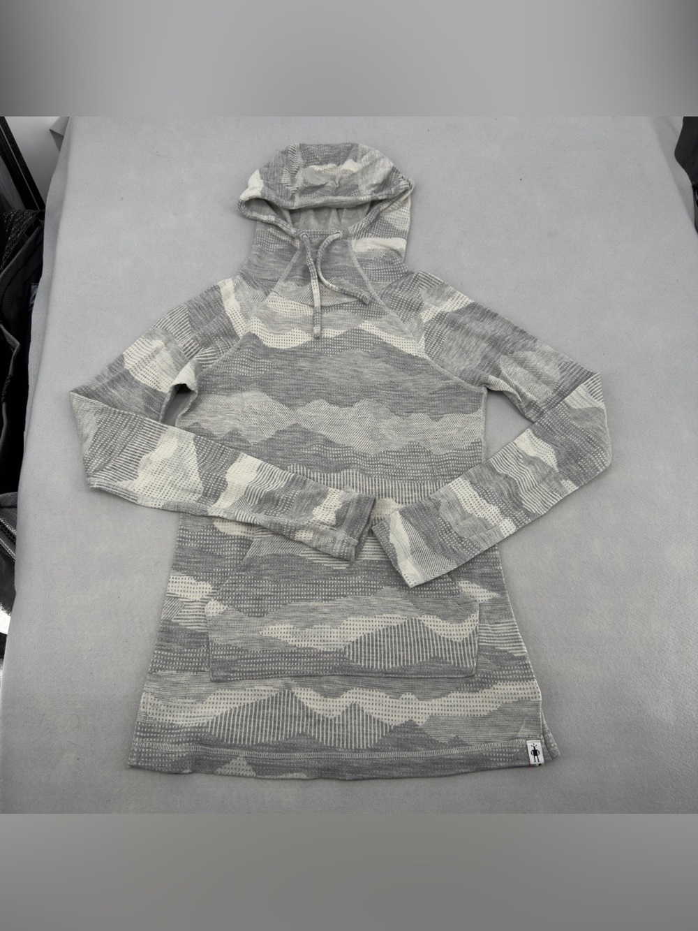 Smartwool Thermal Gray Merino 250 Drape Neck Hoodie XS